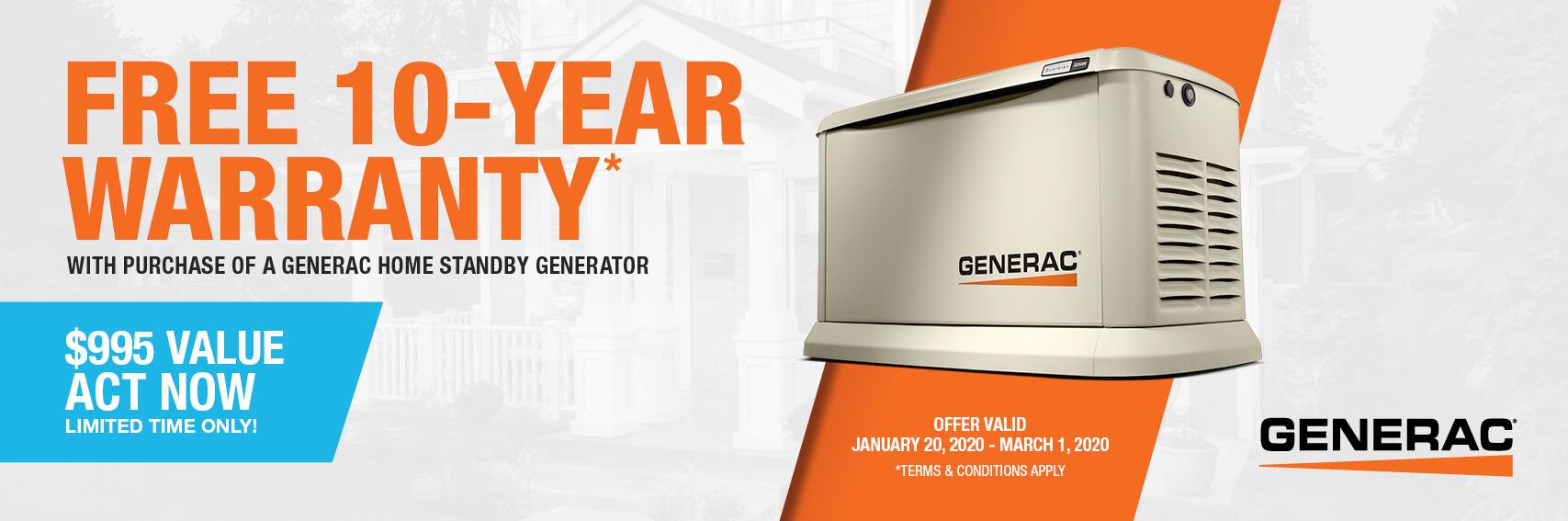 Homestandby Generator Deal | Warranty Offer | Generac Dealer | Raytown, MO